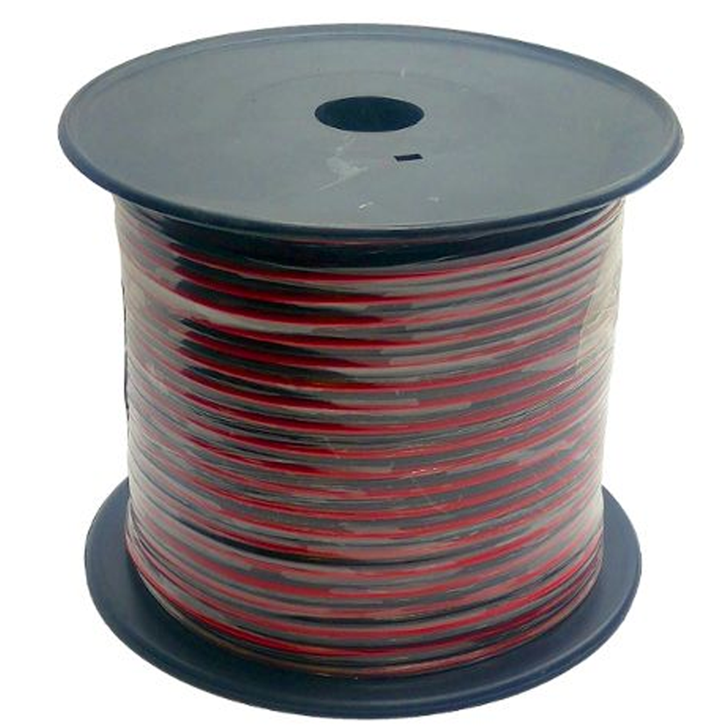 سلك سماعات 2*1.5 ملم احمر + اسود.