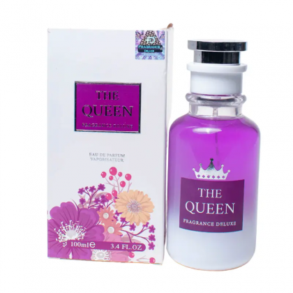 THE QUEEN EDP By Fragrance Deluxe For Women 100ML-عطر ذا كوين من فرانجنس ديلوكس للنساء سعة 100 مل