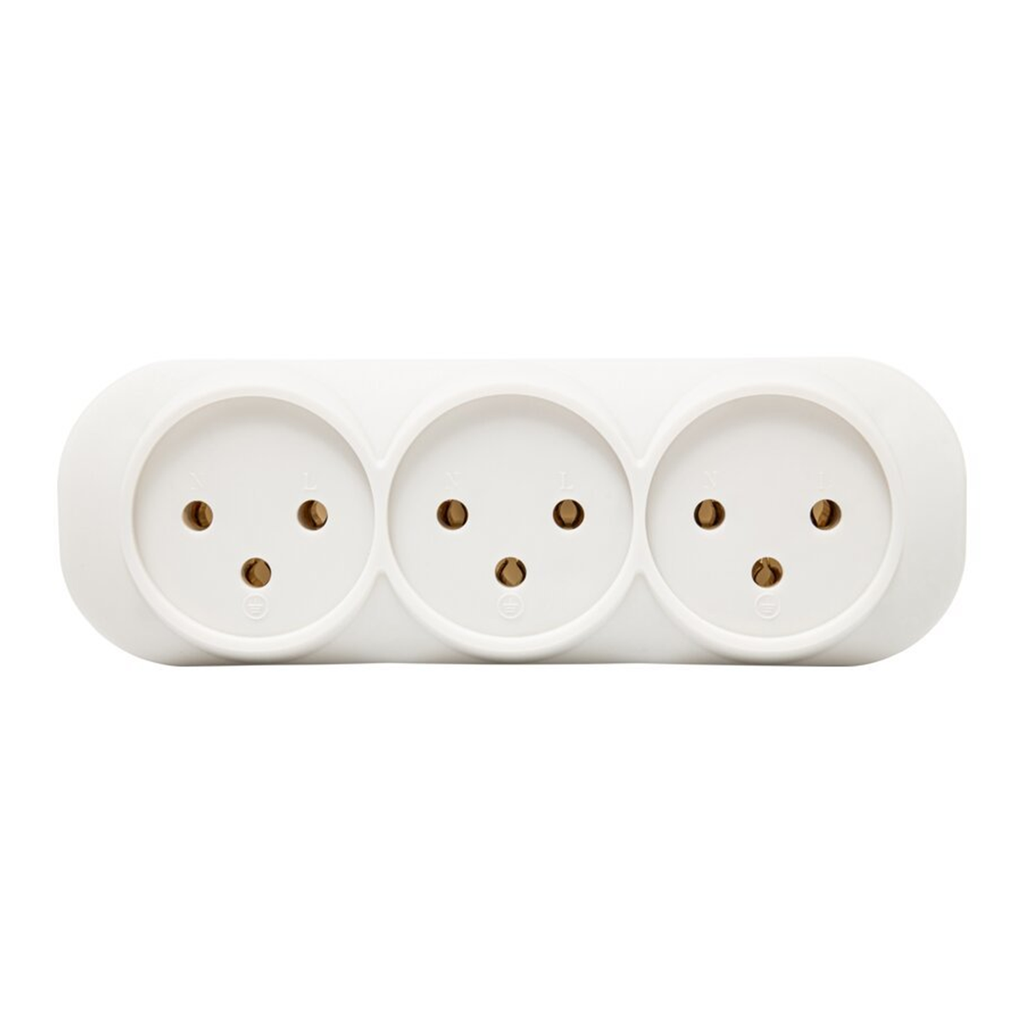 موزع ثلاثي - HORIZONTAL 3 SOCKET SPLITTER
