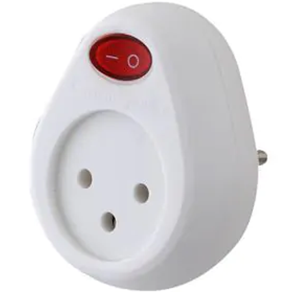 من ذكر الى انثى مع مفتاح - MALE TO FEMALE POWER PLUG WITH SWITCH