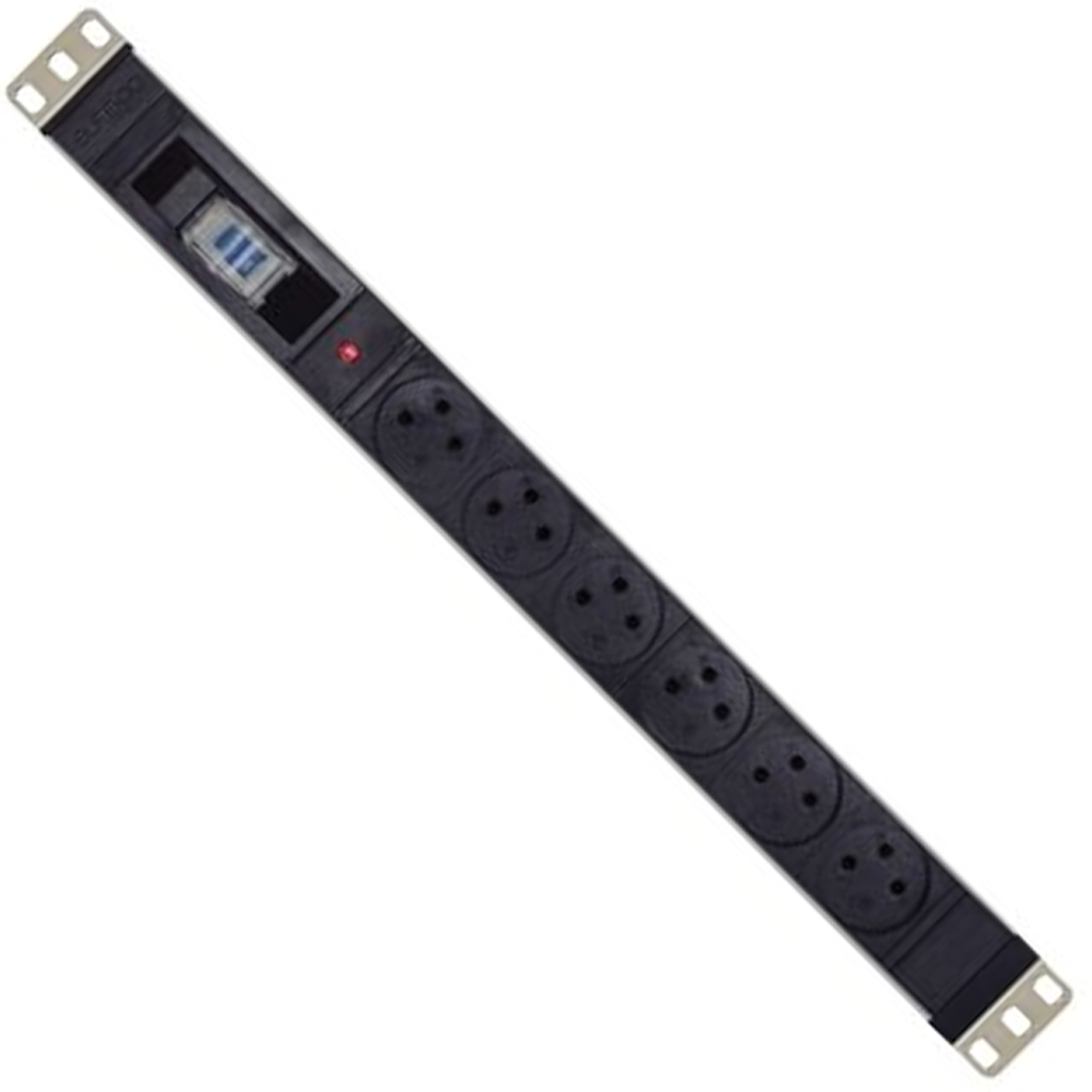 جسر 6 اباريز 1 يو - 6 SOCKET STRIP 1U