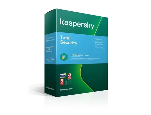 KASPERSKY TOTAL SECURITY 1 YEAR - كاسبرسكاي توتال سيكورتي 2024 جهاز واحد لمدة سنة