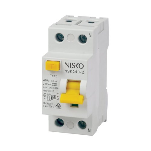 [NISKO-87514240] امان لمس ارث ليكج نسكو 1 فاز 40 امبير  - ELCB 2*40 A NISKO