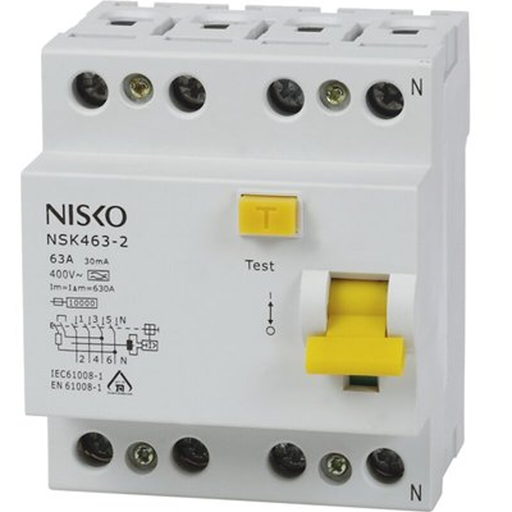 [NISKO-87514440] امان لمس ارث ليكج نسكو 3 فاز 40 امبير - ELCB 4*40 A NISKO