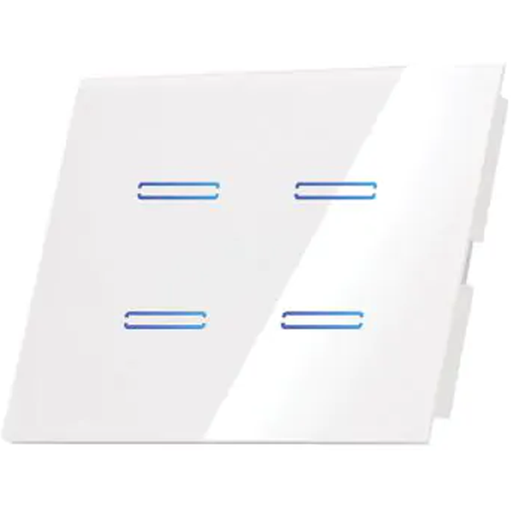 [SW-3GEV4/W] مفتاح رباعي ابيض سمارت لعلبة ثلاثي.
