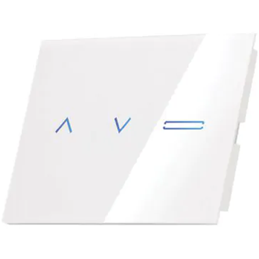 [SW-3GEV1T1/W] مفتاح مفرد + مفتاح اباجور ابيض سمارت لعلبة ثلاثي.