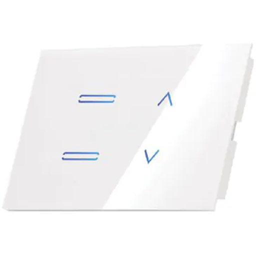 [SW-4GEV2T1/W] مفتاح ثنائي + مفتاح اباجور ابيض سمارت لعلبة رباعي.