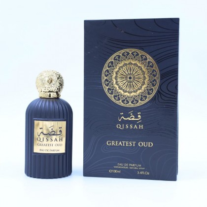 Qissa Greatest Oud EDP By Wadi Al Khaleej For Unisex100 ML-عطر قصة الأسود من وادي الخليج للجنسين سعة 100 مل