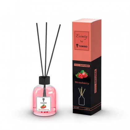 معطر جو مع عيدان برائحة الفراولةSTRAWBERRY حجم 50 مل