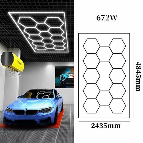 اضاءة خلية النحل HEXAGON HONEYCOMB LED LIGHT 672W