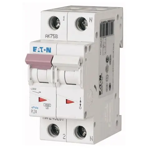 قاطع ايتون 1 فاز 32 امبير +نيوترال - MCB 2*32 A EATON