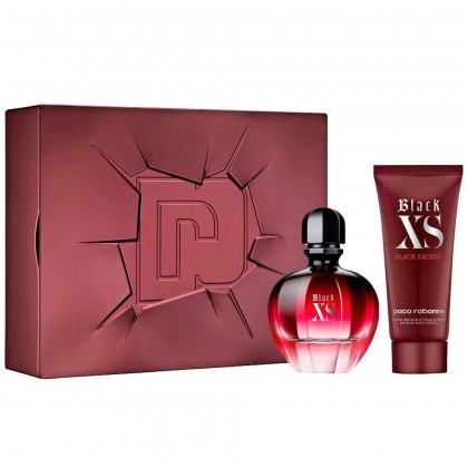 طقم بلاك اكس للنساء من باكو رابان (عطر 50 مل، 75 مل لوشن للجسم) - Black XS Gift Set (2-Piece) by Paco Rabanne