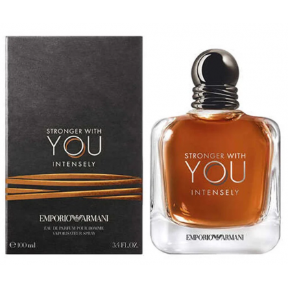 عطر سترونجر ويذ يو انتينسلي من جورجيو أرماني للرجال سعة 100 مل - Stronger With You Intensely EDP By Emporio Armani For Men 100ml