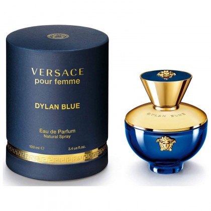 DYLAN BLUE by VERSACE Pour femme EDP For WOMEN 100ML - عطر ديلان بلو من فيرزاتشي او دي بيرفيوم للنساء 100 مل