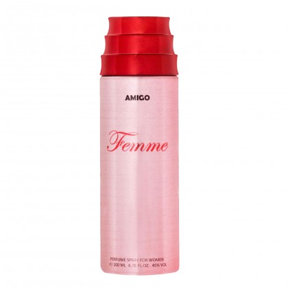 معطر جسم فيمي من اميجو للنساء سعة 200 مل - Femme Body Spray By AMIGO For Women 200 ML