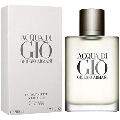 عطر اكوا دي جيو من جورجيو أرماني للرجال سعة 200 مل - Acqua di Gio EDT By Giorgio Armani For Men 200ml