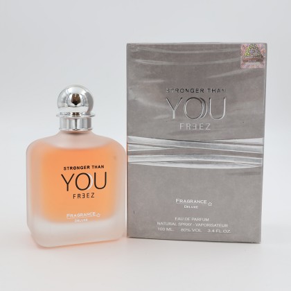 STRONGER THAN YOU FREEZ EDP By Fragrance Deluxe For Unisex 100 ML-عطر سترونجر ذان يو فريز من فرانجنس ديلوكس للجنسين سعة 100 مل
