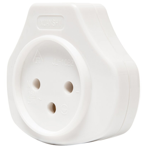 انثى وصلة - WHITE FEMALE POWER SOCKET