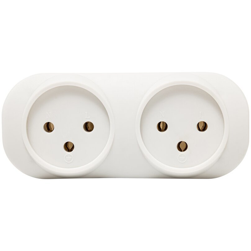 موزع ثنائي - HORIZONTAL 2 SOCKET SPLITTER