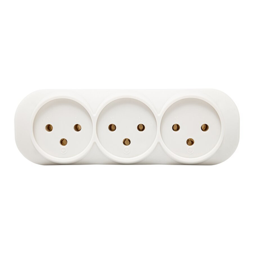 موزع ثلاثي - HORIZONTAL 3 SOCKET SPLITTER