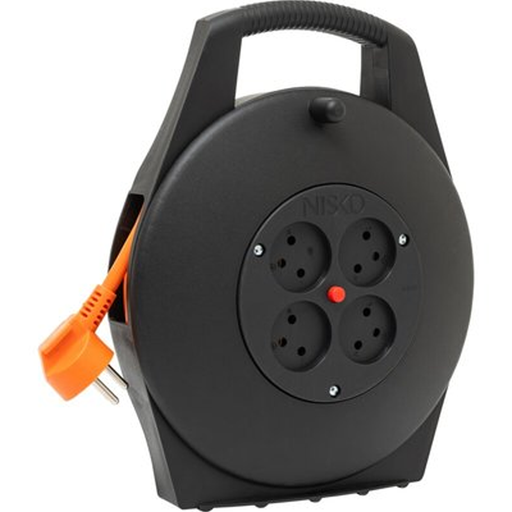 رول كابل وصلة 10 متر 3*1.5 ملم - EXTENSION CORD REEL WITH SOCKETS 10M 3*1.5mm