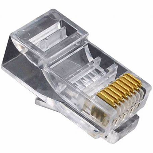 راس كابل انترنت شيلدد كات 6 - SHIELDED RJ45 MALE CONNECTOR CAT 6